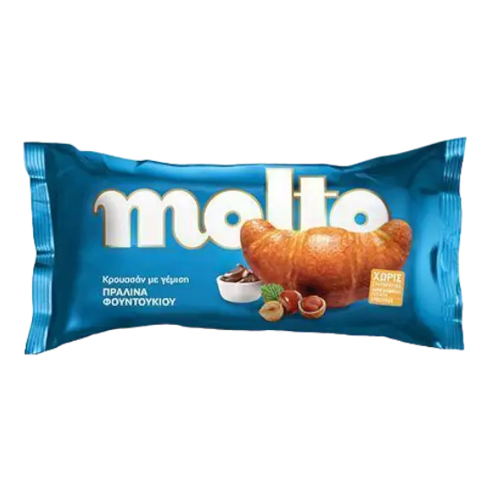 Molto Croissant mit Praline 98g (Snacks & Croissants) - Bild 1
