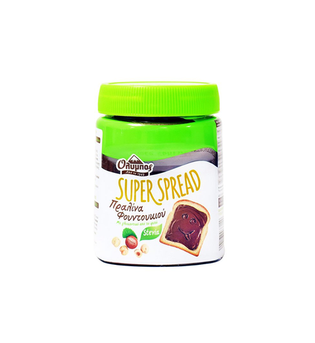 Olympos Superspread Haselnuss mit Stevia 350g (Stevia Produkte & Zucker frei) - Bild 1
