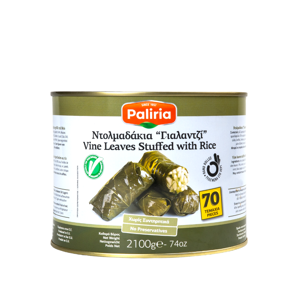 Palirria gefüllte Weinblätter mit Reis (Gialantzi) 2,1kg (Fertiggerichte & Konserven) - Bild 1