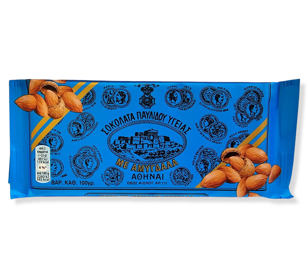 Pavlidi Bitterschokolade Mandel 100g (Schokolade & Süssigkeiten) - Bild 1