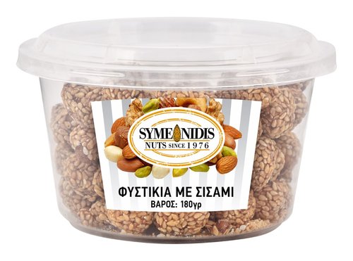 Symeonidis Erdnüsse mit Sesam 180g (Nüsse & Pasteli & Cerealien) - Bild 1