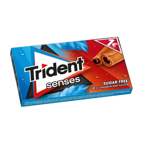 Trident Senses Kaugummi Zimt Zuckerfrei 27g (Schokolade & Süssigkeiten) - Bild 1