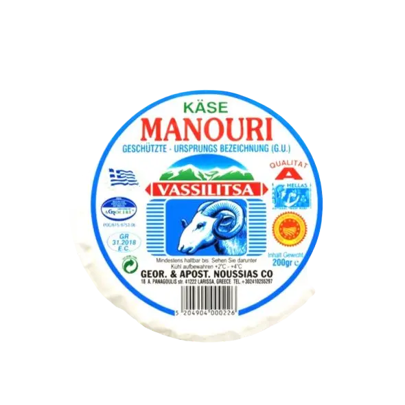 Vasilitsa Manouri Käse Vacuum 200g - GM Markt Eshop