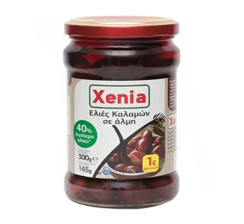 Xenia Oliven Kalamon in Scheiben weniger Salz 300g (Öl & Oliven) - Bild 1